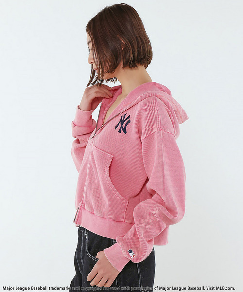 BACK TO THE FIELD（バック トゥー ザ フィールド）の「【MLB】Thermal Zip Hoodie（パーカー・メンズ・ピンク/ブラック/ブルー・MEDIUM/LARGE/XL）」の19枚目の写真