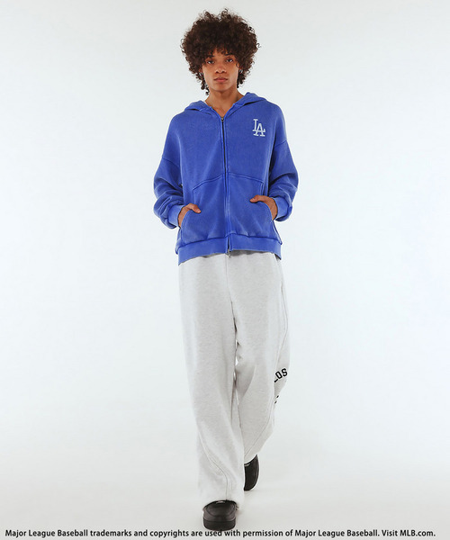 BACK TO THE FIELD（バック トゥー ザ フィールド）の「【MLB】Thermal Zip Hoodie（パーカー・メンズ・ピンク/ブラック/ブルー・MEDIUM/LARGE/XL）」の6枚目の写真