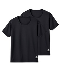adidas（アディダス）の「adidas/アディダス BOY'S クルーネックTシャツ 吸汗速乾 2枚組（Tシャツ/カットソー）」