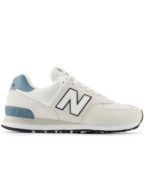 NEW BALANCE(ニューバランス)の「ニューバランス New Balance 574(スニーカー・メンズ・ホワイト×グレー・27.0cm/27.5cm/28.0cm/24.0cm/23.5cm/23.0cm/26.5cm/26.0cm/25.5cm/25.0cm/24.5cm)」の1枚目の写真