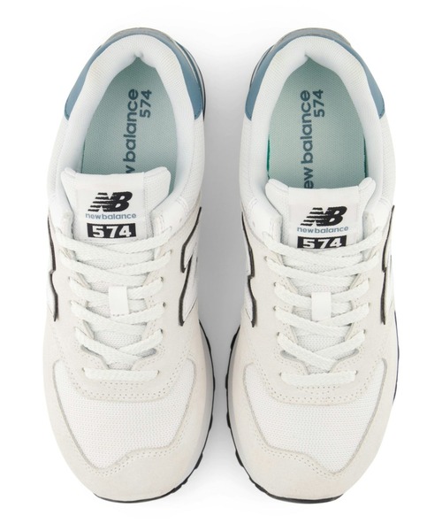NEW BALANCE(ニューバランス)の「ニューバランス New Balance 574(スニーカー・メンズ・ホワイト×グレー・27.0cm/27.5cm/28.0cm/24.0cm/23.5cm/23.0cm/26.5cm/26.0cm/25.5cm/25.0cm/24.5cm)」の3枚目の写真