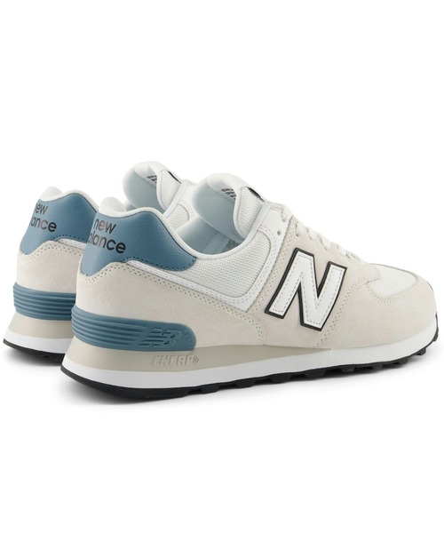 NEW BALANCE(ニューバランス)の「ニューバランス New Balance 574(スニーカー・メンズ・ホワイト×グレー・27.0cm/27.5cm/28.0cm/24.0cm/23.5cm/23.0cm/26.5cm/26.0cm/25.5cm/25.0cm/24.5cm)」の2枚目の写真