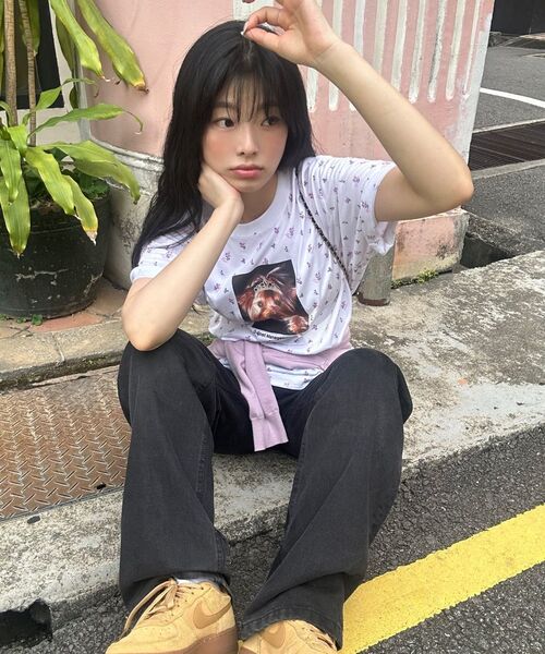 LMCの「HEART LOGO TEE flower white(Tシャツ/カットソー・レディース・その他・MEDIUM/LARGE/SMALL)」の9枚目の写真