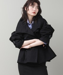 The rejoice（ザ リジョイス）の「スタンドネックショートトレンチ（トレンチコート）」