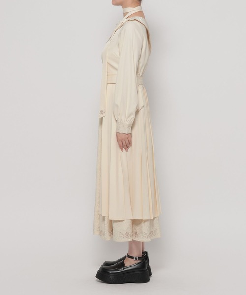 HARE（ハレ）の「【NANA×HARE】ワンショルダージャガードキリカエワンピース（ワンピース・レディース・ブラック/オフホワイト・MEDIUM/SMALL）」の18枚目の写真