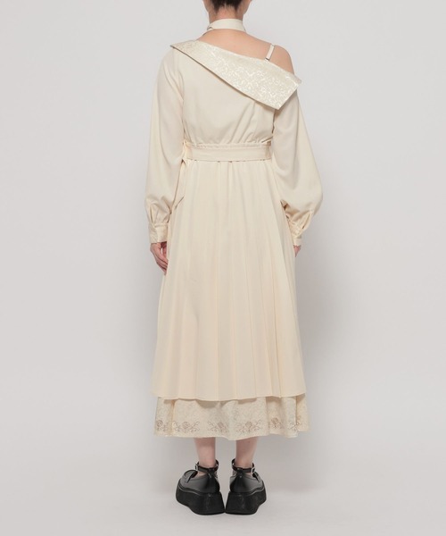 HARE（ハレ）の「【NANA×HARE】ワンショルダージャガードキリカエワンピース（ワンピース・レディース・ブラック/オフホワイト・MEDIUM/SMALL）」の19枚目の写真