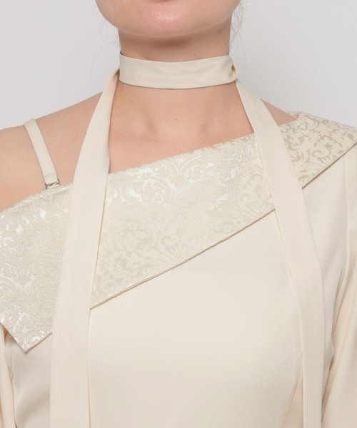 HARE（ハレ）の「【NANA×HARE】ワンショルダージャガードキリカエワンピース（ワンピース・レディース・ブラック/オフホワイト・MEDIUM/SMALL）」の20枚目の写真