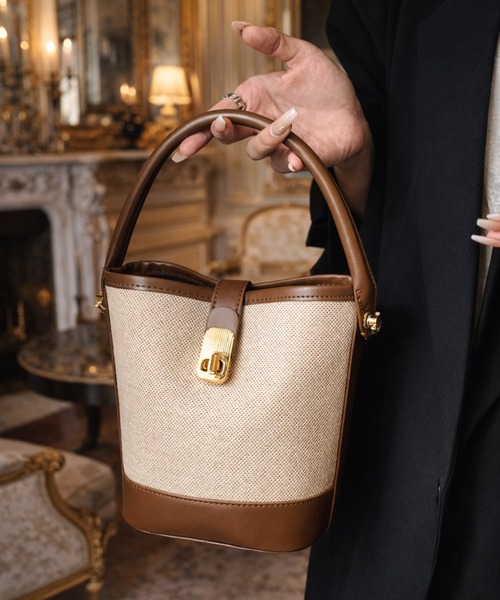 NOLITA LABORATORY（ノリータラボラトリー）の「【 NOLITA / ノリータ 】2WAY ミニ バケツ ショルダーバッグ（ショルダーバッグ・レディース・ブラウン/ブラック・FREE）」の4枚目の写真