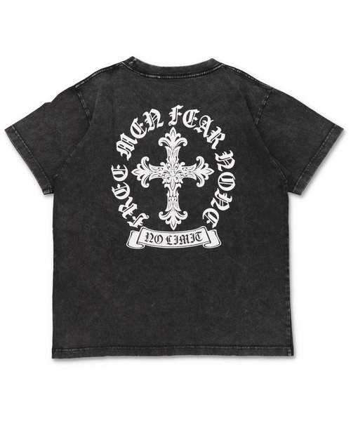 SPINNS（スピンズ）の「短丈クロスバックプリント半袖Tシャツ/ワンポイント（Tシャツ/カットソー・メンズ・ホワイト/ブラック/ブラック系その他/ウッドランド・ONESIZE）」の17枚目の写真
