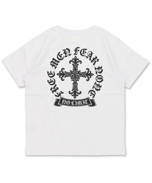 SPINNS（スピンズ）の「短丈クロスバックプリント半袖Tシャツ/ワンポイント（Tシャツ/カットソー・メンズ・ホワイト/ブラック/ブラック系その他/ウッドランド・ONESIZE）」の9枚目の写真