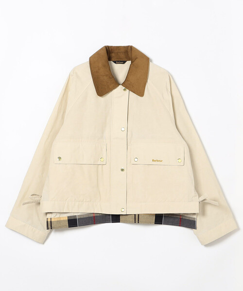 FREAK'S STORE（フリークスストア）の「Barbour/バブアー medland showerproof jacket/メドランド シャワー プルーフ ジャケット（ブルゾン・レディース・オフホワイト/オリーブ・8/10）」の2枚目の写真