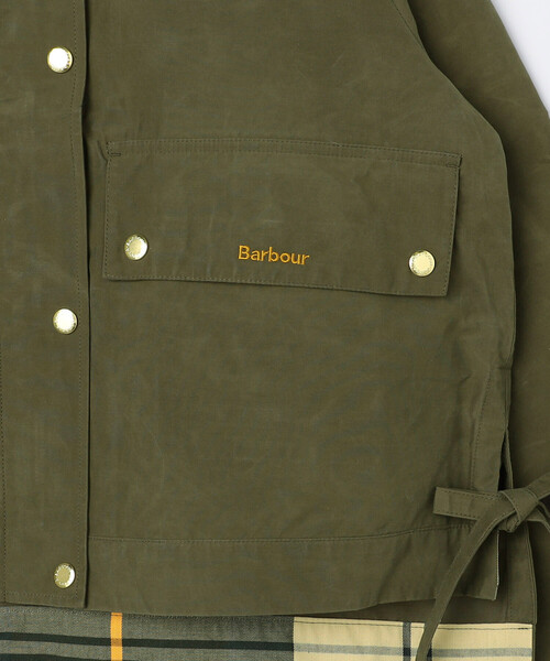 FREAK'S STORE（フリークスストア）の「Barbour/バブアー medland showerproof jacket/メドランド シャワー プルーフ ジャケット（ブルゾン・レディース・オフホワイト/オリーブ・8/10）」の5枚目の写真