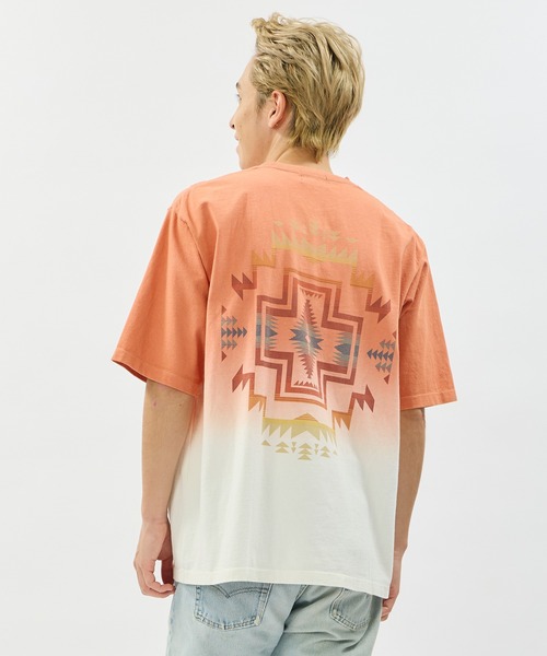 PENDLETON(ペンドルトン)の「PENDLETON/ペンドルトン ショートスリーブ ジャージーグラデーションダイ MW バックプリントTシャツ(Tシャツ/カットソー・メンズ・チャコールグレー/ミント/コーラル・MEDIUM/LARGE)」の3枚目の写真