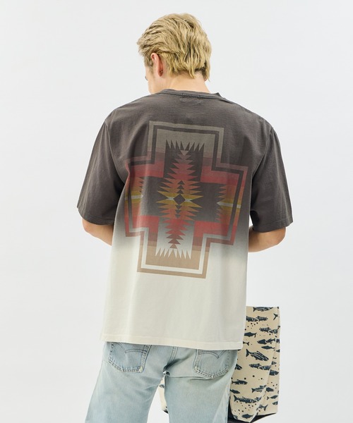 PENDLETON(ペンドルトン)の「PENDLETON/ペンドルトン ショートスリーブ ジャージーグラデーションダイ MW バックプリントTシャツ(Tシャツ/カットソー・メンズ・チャコールグレー/ミント/コーラル・MEDIUM/LARGE)」の19枚目の写真