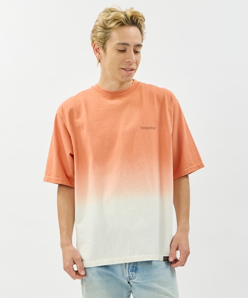 PENDLETON(ペンドルトン)の「PENDLETON/ペンドルトン ショートスリーブ ジャージーグラデーションダイ MW バックプリントTシャツ(Tシャツ/カットソー・メンズ・チャコールグレー/ミント/コーラル・MEDIUM/LARGE)」の6枚目の写真