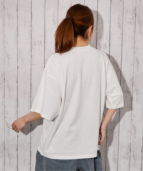 GORGE（ゴージ）の「《ひげキャラクター×ロゴ》Tシャツ／ストリート／春夏秋／全4色（Tシャツ/カットソー・レディース・オートミール/ネイビー/ブラック/オフホワイト・F）」の15枚目の写真