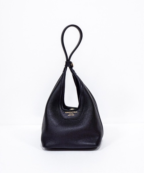 CHRISTIAN VILLA（クリスチャンヴィラ）の「【CHRISTIAN VILLA】スクエアバッグ　ハンドバッグ　本革（ハンドバッグ・レディース・ブラック系その他/ブラック/アイボリー/モカ/ブラウン・FREE）」の3枚目の写真