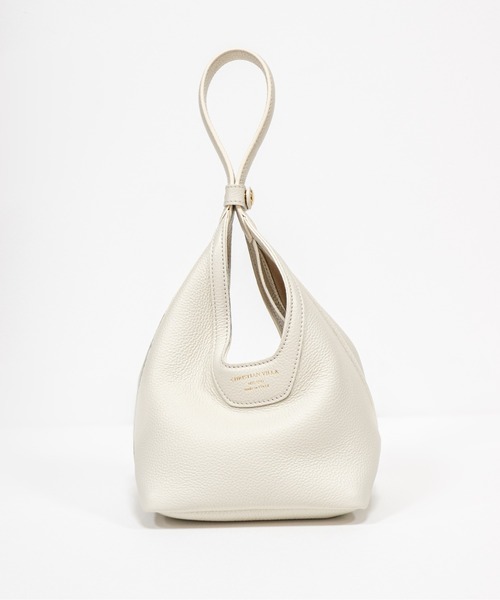 CHRISTIAN VILLA（クリスチャンヴィラ）の「【CHRISTIAN VILLA】スクエアバッグ　ハンドバッグ　本革（ハンドバッグ・レディース・ブラック系その他/ブラック/アイボリー/モカ/ブラウン・FREE）」の2枚目の写真