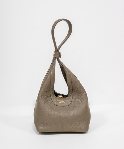 CHRISTIAN VILLA（クリスチャンヴィラ）の「【CHRISTIAN VILLA】スクエアバッグ　ハンドバッグ　本革（ハンドバッグ・レディース・ブラック系その他/ブラック/アイボリー/モカ/ブラウン・FREE）」の5枚目の写真