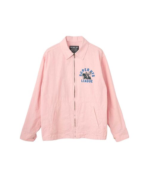 HYSTERIC GLAMOUR(ヒステリックグラマー)の「SUPER HYS LEAGUE ドリズラージャケット(ブルゾン・メンズ・ブラック/ホワイト/ピンク・SMALL/X-LARGE/LARGE/MEDIUM)」の3枚目の写真