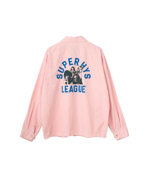 HYSTERIC GLAMOUR(ヒステリックグラマー)の「SUPER HYS LEAGUE ドリズラージャケット(ブルゾン・メンズ・ブラック/ホワイト/ピンク・SMALL/X-LARGE/LARGE/MEDIUM)」の7枚目の写真