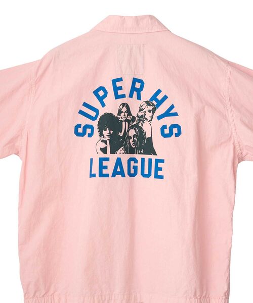 HYSTERIC GLAMOUR(ヒステリックグラマー)の「SUPER HYS LEAGUE ドリズラージャケット(ブルゾン・メンズ・ブラック/ホワイト/ピンク・SMALL/X-LARGE/LARGE/MEDIUM)」の9枚目の写真