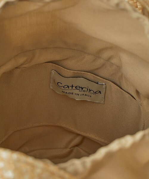 CATERINA BERTINI(カテリーナベルティーニ)の「【Caterina Bertini】別注ステッチカゴバッグ(かごバッグ・レディース・ブラック/ベージュ・FREE)」の17枚目の写真
