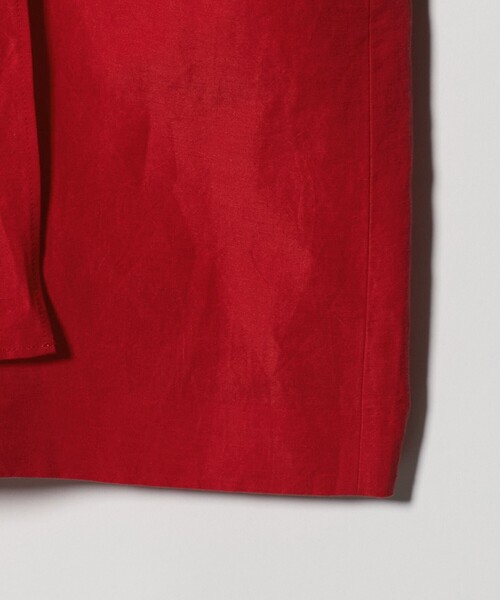 6（ロク）の「＜6(ROKU)＞麻コットン リボン チュニック（その他トップス・レディース・その他1/レッド・36/38）」の6枚目の写真