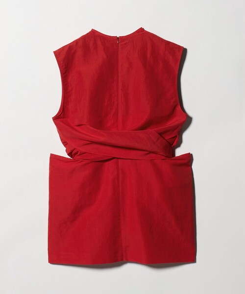 6（ロク）の「＜6(ROKU)＞麻コットン リボン チュニック（その他トップス・レディース・その他1/レッド・36/38）」の12枚目の写真