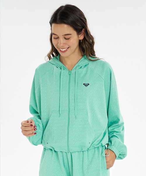 ROXY（ロキシー）の「ROXY/ロキシー 水着 ラッシュガード ジップアップ パーカー 水陸両用 セットアップ対応 SURF SOUL JQ HOODIE RLY262623M UT（パーカー・レディース・ピンク/ブラック/オフホワイト/ターコイズブルー・M/L）」の9枚目の写真
