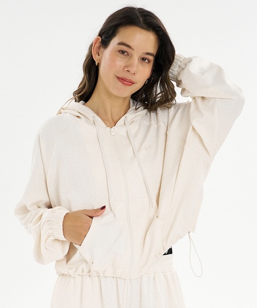 ROXY（ロキシー）の「ROXY/ロキシー 水着 ラッシュガード ジップアップ パーカー 水陸両用 セットアップ対応 SURF SOUL JQ HOODIE RLY262623M UT（パーカー・レディース・ピンク/ブラック/オフホワイト/ターコイズブルー・M/L）」の5枚目の写真