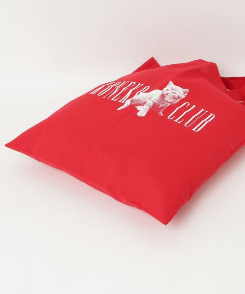 AKISHIKA design(アキシカデザイン)の「Tote Bag KONEKO CLUB(トートバッグ・メンズ・Red・ONE SIZE)」の15枚目の写真