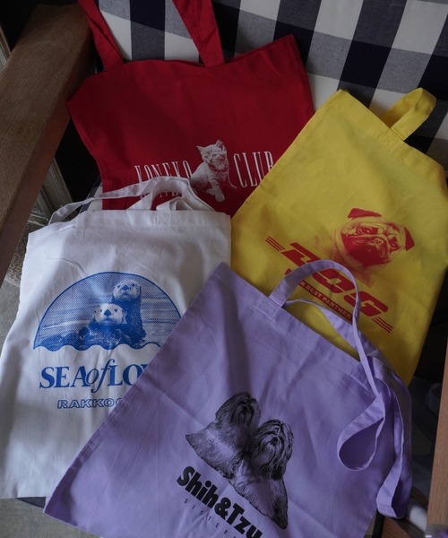 AKISHIKA design(アキシカデザイン)の「Tote Bag KONEKO CLUB(トートバッグ・メンズ・Red・ONE SIZE)」の10枚目の写真