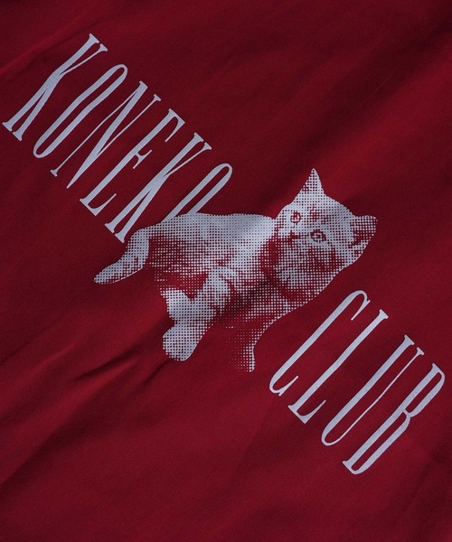 AKISHIKA design(アキシカデザイン)の「Tote Bag KONEKO CLUB(トートバッグ・メンズ・Red・ONE SIZE)」の4枚目の写真