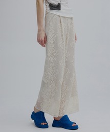 Ameri（アメリ）の「MESH DAMASK EMBROIDERY PANTS（スラックス）」