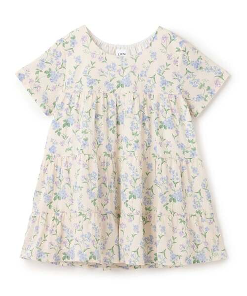 petit main LIEN（プティマインリアン）の「【冷感/スマイル/親子リンク】楊柳チュニック（チュニック・レディース・レッド/黄緑系/ラベンダー/ライトブルー・F）」の4枚目の写真