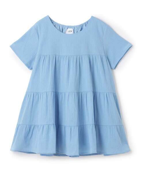 petit main LIEN（プティマインリアン）の「【冷感/スマイル/親子リンク】楊柳チュニック（チュニック・レディース・レッド/黄緑系/ラベンダー/ライトブルー・F）」の3枚目の写真