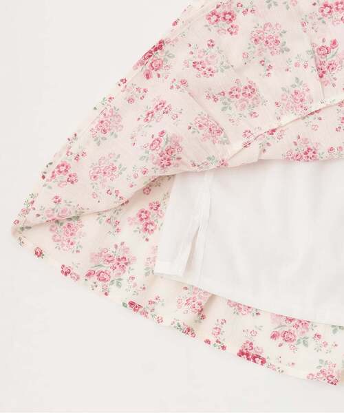 petit main LIEN（プティマインリアン）の「【冷感/スマイル/親子リンク】楊柳チュニック（チュニック・レディース・レッド/黄緑系/ラベンダー/ライトブルー・F）」の9枚目の写真