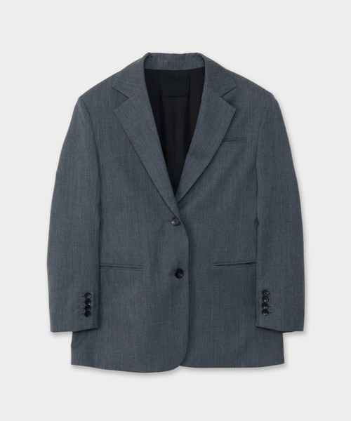 CINOH(チノ)の「BLACK FORMAL GRAY TAILOREDT JACKET(テーラードジャケット・レディース・グレー・38)」の1枚目の写真