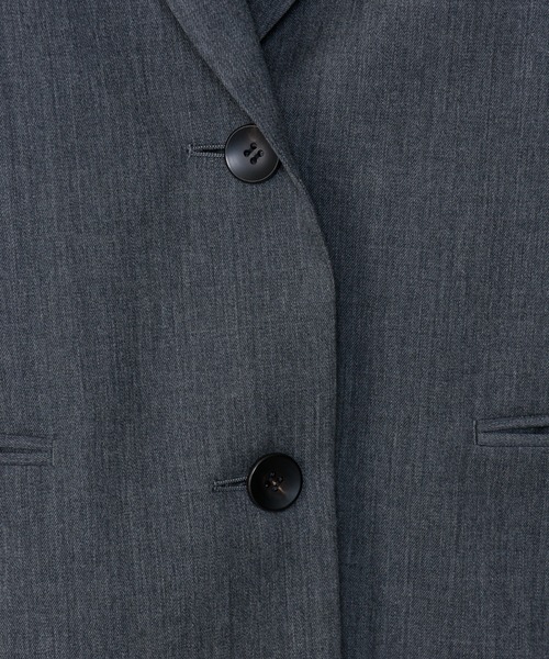 CINOH(チノ)の「BLACK FORMAL GRAY TAILOREDT JACKET(テーラードジャケット・レディース・グレー・38)」の6枚目の写真