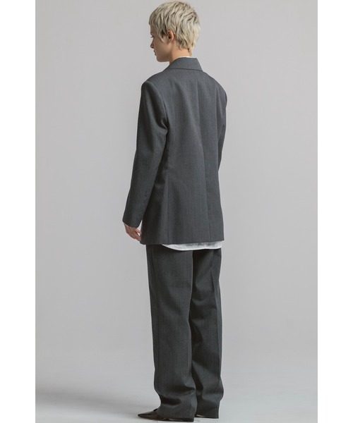 CINOH(チノ)の「BLACK FORMAL GRAY TAILOREDT JACKET(テーラードジャケット・レディース・グレー・38)」の8枚目の写真
