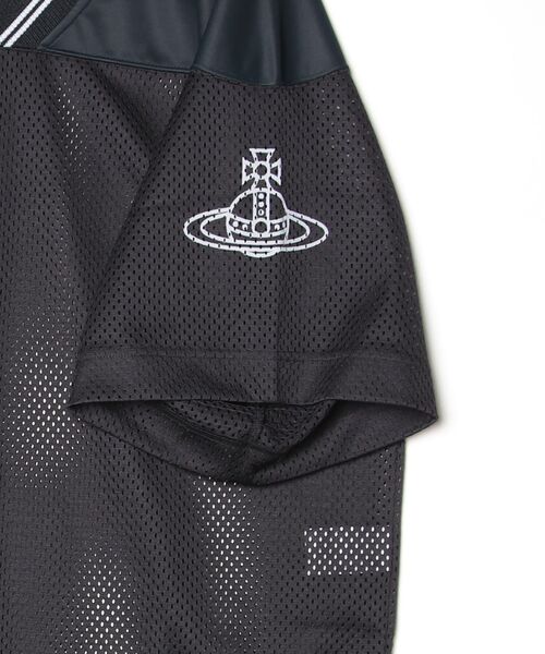 Vivienne Westwood MAN（ヴィヴィアンウエストウッドマン）の「FOOT BALL JERSEY MESH T-SHIRT（Tシャツ/カットソー・メンズ・ブラック・M）」の3枚目の写真