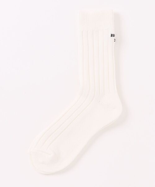 ZUCCa(ズッカ)の「(S)EMBROIDERY LOGO SOCKS(ソックス/靴下・レディース・ホワイト/ブラック・M size)」の1枚目の写真