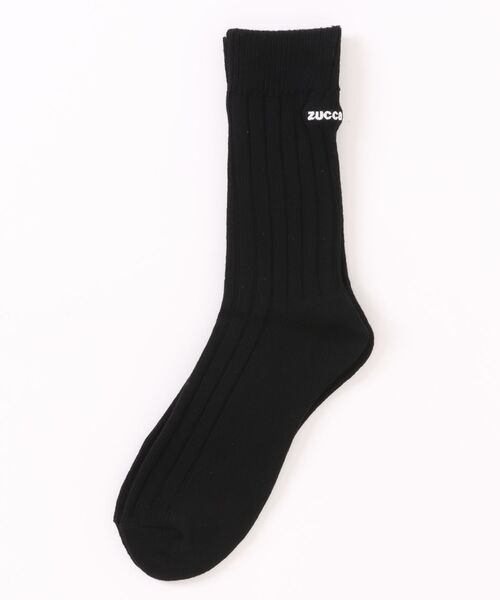 ZUCCa(ズッカ)の「(S)EMBROIDERY LOGO SOCKS(ソックス/靴下・レディース・ホワイト/ブラック・M size)」の2枚目の写真