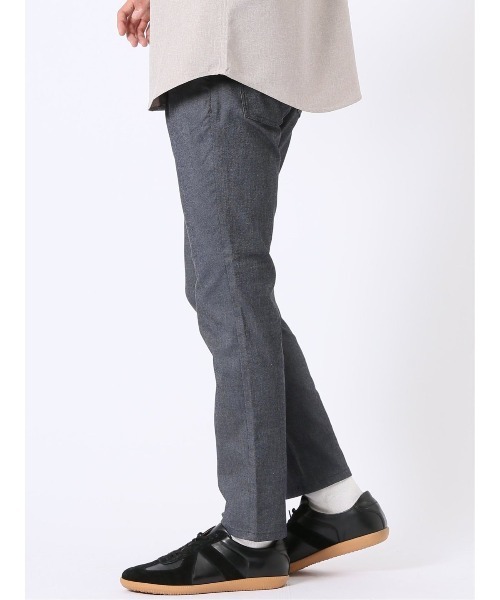 m.f.editorial(エムエフエディトリアル)の「パンツ メンズ ストレッチ 抗菌防臭 スリム 5ポケット テーパード ピンヘッド クロスストレッチ + エアー(チノパンツ・メンズ・ホワイト×ブラック/ネイビー・S/MEDIUM/LARGE/X-LARGE/3L)」の13枚目の写真