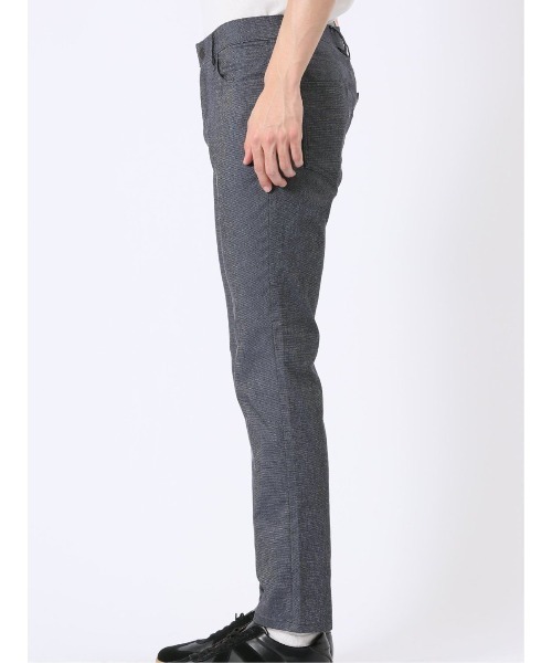 m.f.editorial(エムエフエディトリアル)の「パンツ メンズ ストレッチ 抗菌防臭 スリム 5ポケット テーパード ピンヘッド クロスストレッチ + エアー(チノパンツ・メンズ・ホワイト×ブラック/ネイビー・S/MEDIUM/LARGE/X-LARGE/3L)」の8枚目の写真