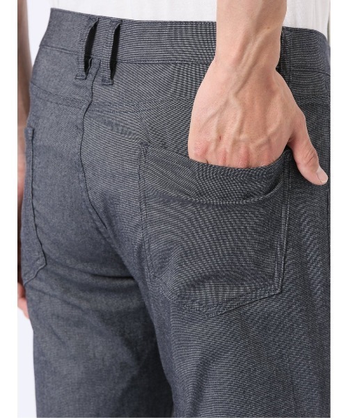 m.f.editorial(エムエフエディトリアル)の「パンツ メンズ ストレッチ 抗菌防臭 スリム 5ポケット テーパード ピンヘッド クロスストレッチ + エアー(チノパンツ・メンズ・ホワイト×ブラック/ネイビー・S/MEDIUM/LARGE/X-LARGE/3L)」の6枚目の写真