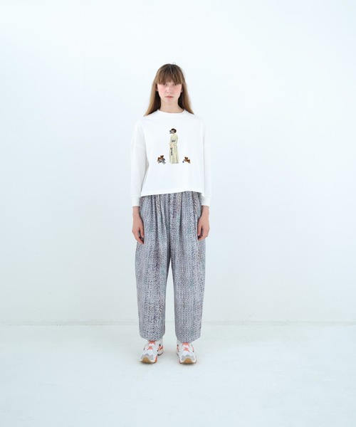 BEDSIDEDRAMA(ベットサイドドラマ)の「BEDSIDEDRAMA/ベッドサイドドラマ/Daydream Photo Wide Pants(その他パンツ・レディース・ブラック/グレー・2/1)」の12枚目の写真