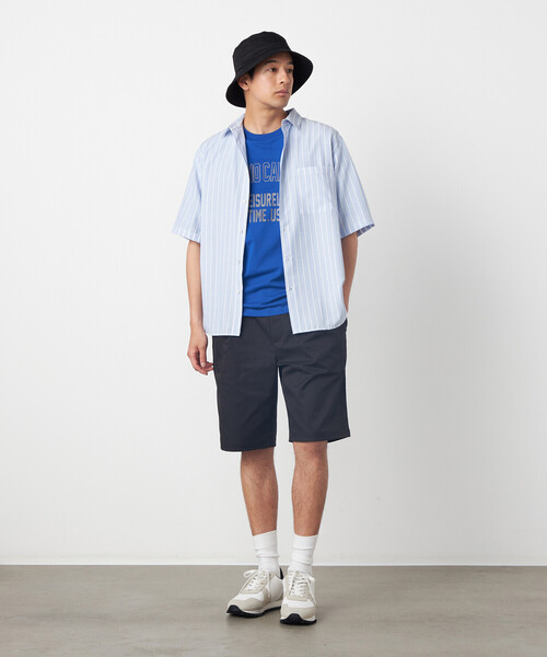 COMME CA ISM(コムサイズム)の「ポリエステルツイル ワンタックショートパンツ(その他パンツ・メンズ・カーキ/ブラック/ベージュ・LARGE/MEDIUM)」の4枚目の写真