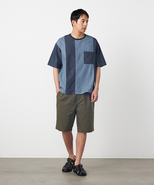 COMME CA ISM(コムサイズム)の「ポリエステルツイル ワンタックショートパンツ(その他パンツ・メンズ・カーキ/ブラック/ベージュ・LARGE/MEDIUM)」の12枚目の写真